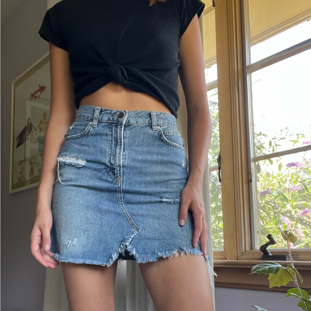 We the Free 25 Jean skirt